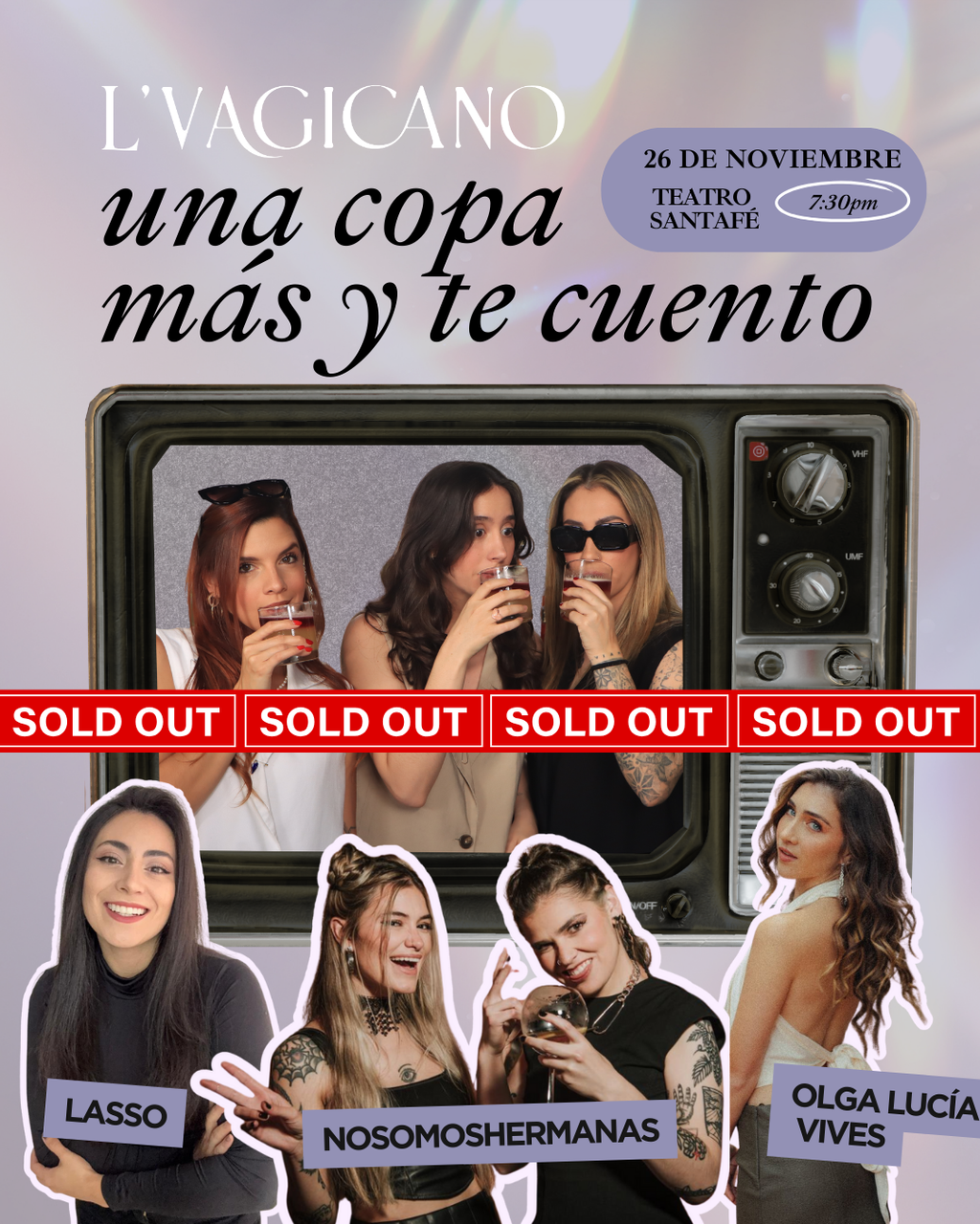 Show Bogotá Una copa más y te cuento